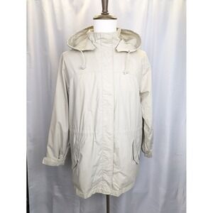 Pacific Trail Ladies‎ M Jacket Water Resistant Removable Hood Beige Outdoor Wear